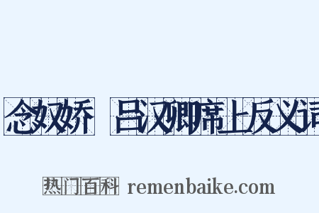 念奴娇·吕汉卿席上反义词是什么意思的图片